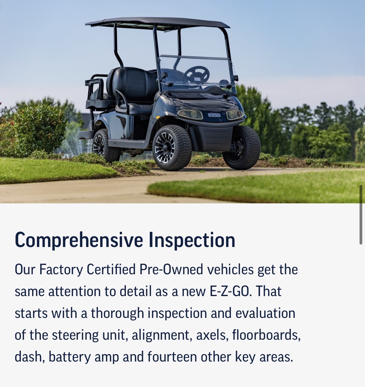 Comprehensive multi-point inspection